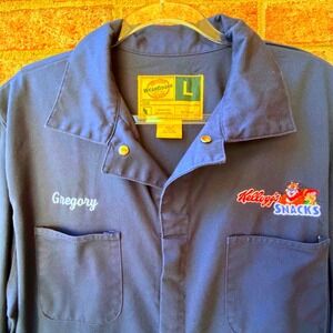 Vintage WearGuard Kellogg's Snacks Workwear Coveralls Large Embroidered Gregory